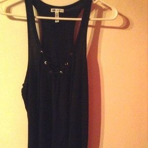 PINK Victoria's Secret Lace Up Tank Sz Med